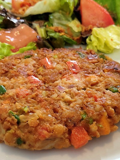 Una foto de Hamburguesas de lentejas y verduras