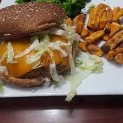 Salmon Burgers A picture of Salmon Burgers.