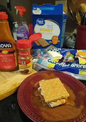 A picture of Caramel cinnamon smores.