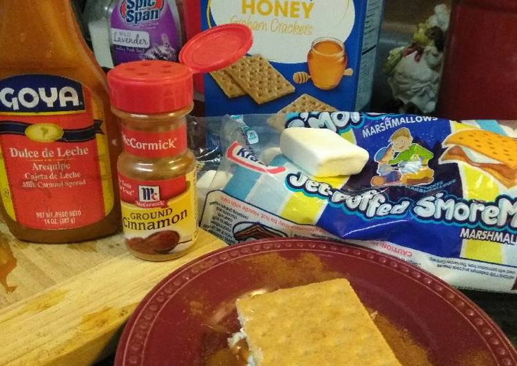 Recipe of Quick Caramel cinnamon smores