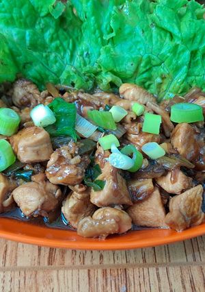 Foto resep Ayam Lada hitam Saori