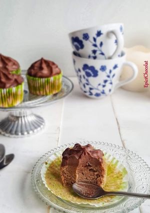 Une photo de Mini cupcakes marrons chocolat