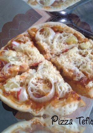Foto resep Pizza Teflon pertama kali ❣️