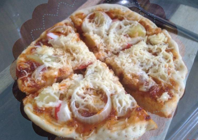 Resep Pizza Teflon pertama kali ❣️ yang Lezat Sekali