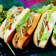 A picture of Healthy hot dog.