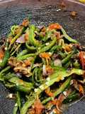 Sambal cabe ijo bakar / beberok cabai ijo