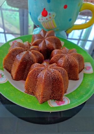 Foto resep Bolu karamel kukus (bolu sakura)