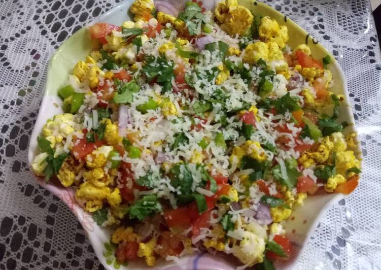 Cheese popcorn chat/bhel