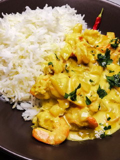 Foto di Curry Thai di gamberi con latte di cocco 🥥
