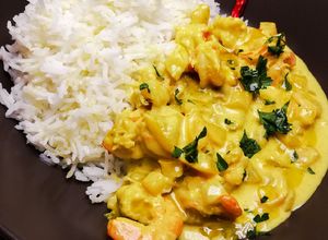 Foto di Curry Thai di gamberi con latte di cocco 🥥