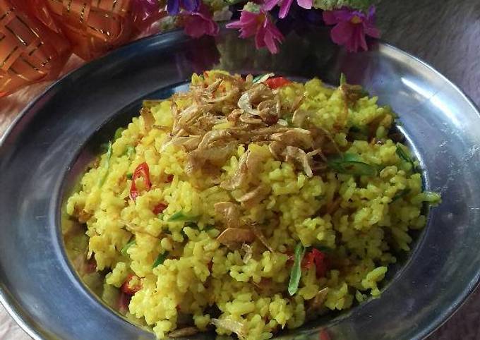 Nasi goreng kunyit udang kering #Bandung_recookgiacintapermana