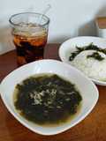 Sup Rumput Laut Teri Nasi