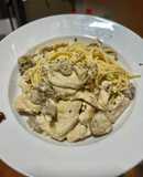 Mỳ Spaghetti Kem Nấm Gà Bao Ngon Cực Dễ