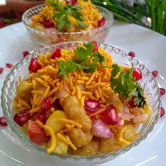 Pasta chaat A picture of Pasta chaat.