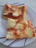 Pizza sin gluten, de papa, zucchini y zanahoria