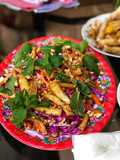 Vegan Purple Cabbage Salad with Vinaigrette