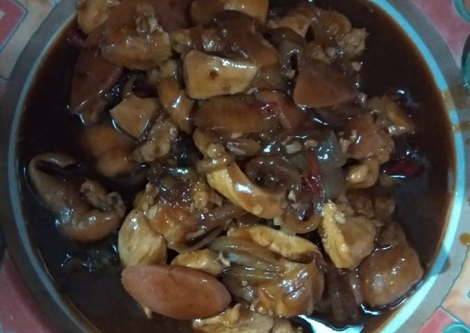 Ayam fillet sosis saus teriyaki