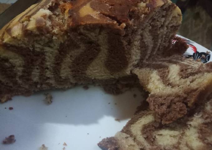 Zebra cake #endofyearchallenge
