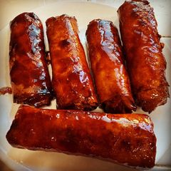 A picture of Turon (Banana Lumpia with Caramel).
