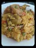 Arroz con pollo y menestra 