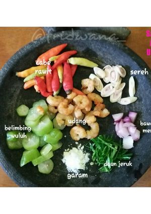 Foto resep Sambal Ganja a.k.a. Sambal Asam Udeung (khas Aceh)