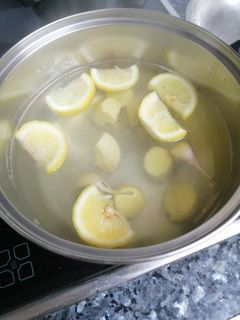 Una foto de Infusión casera de jengibre