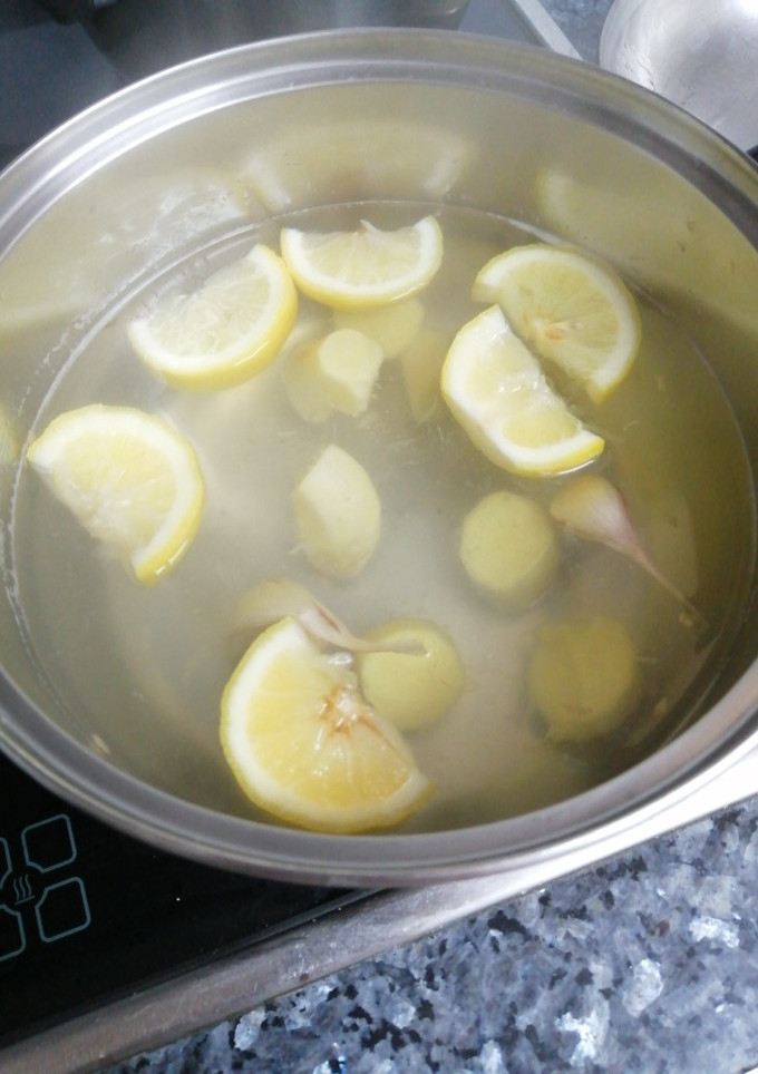 Una foto de Infusión casera de jengibre