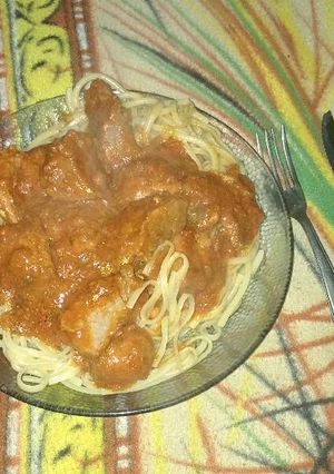 Una foto de Una gran fideo con tuco