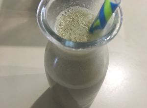 Una foto de Batido Yogurt-Espinacas-Piña (smoothie)
