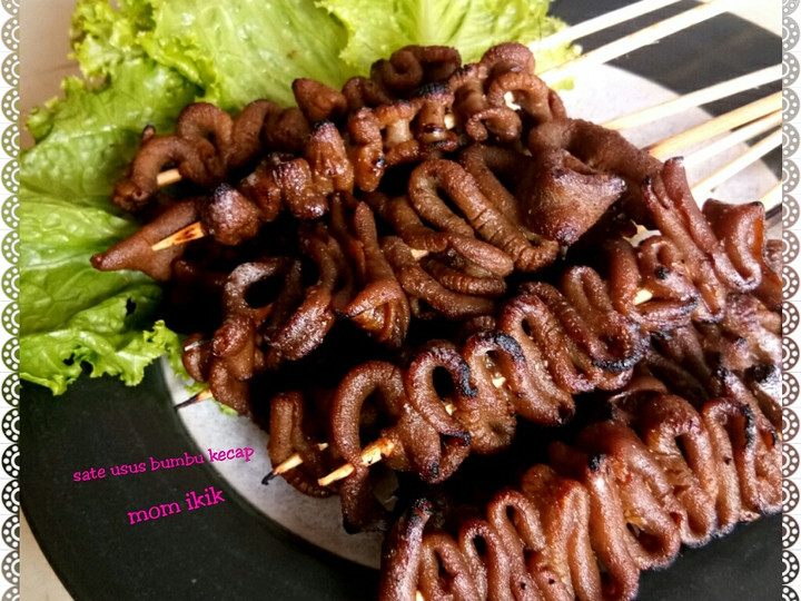 Cara Gampang Menyiapkan Sate usus bumbu kecap yang Lezat