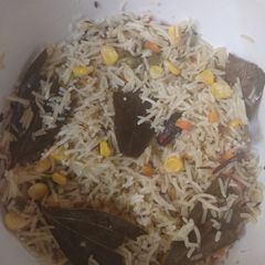 A picture of Corn pulao.
