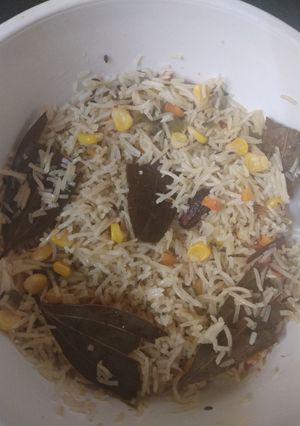 A picture of Corn pulao.