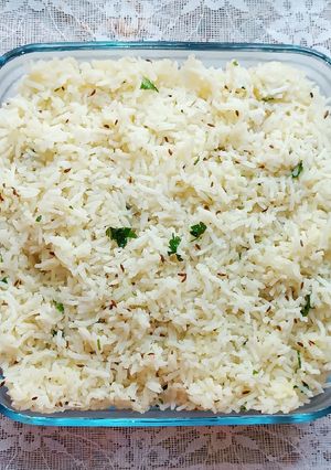 A picture of Jeera Rice.