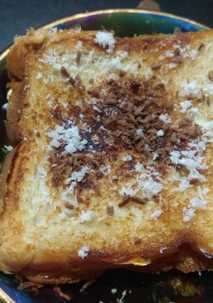 A picture of Chocolate Bread 5minute evening snack recipe.