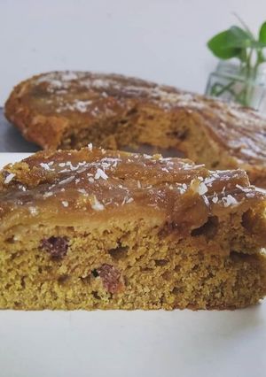 Una foto de Torta de manzana invertida