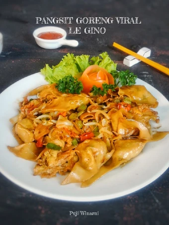 Langkah Mudah untuk Menyiapkan Resep  Pangsit goreng viral le gino yang Enak, Sempurna