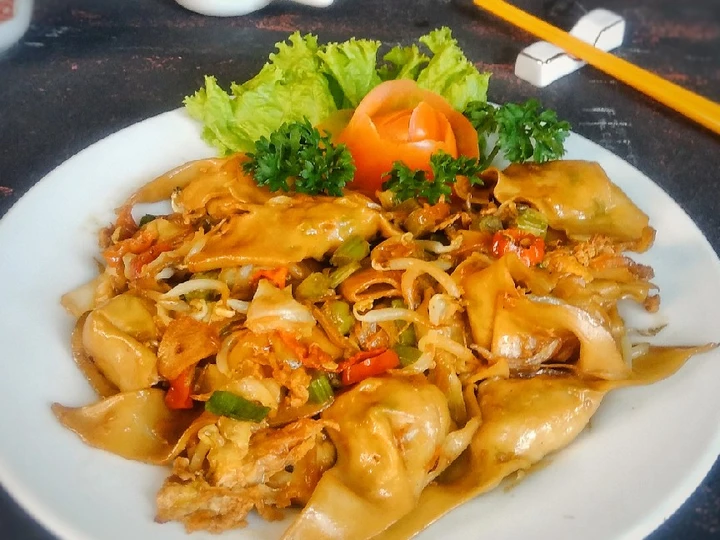 Langkah Mudah untuk Menyiapkan Resep  Pangsit goreng viral le gino yang Enak, Sempurna