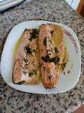 Filetes de trucha al ajillo