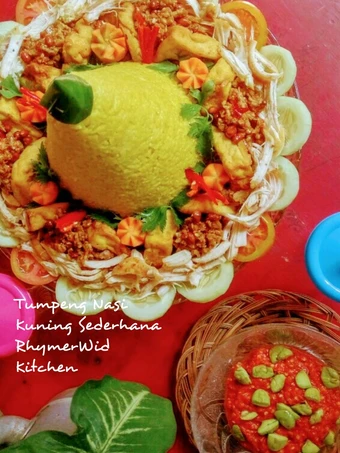 Langkah Mudah untuk Membuat Resep Tumpeng Nasi Kuning Sederhana dan Sambel Pete yang Uenak Anti Ribet, Sempurna