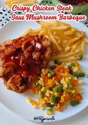 Foto resep Crispy Chicken Steak Saus Mushroom Barbeque