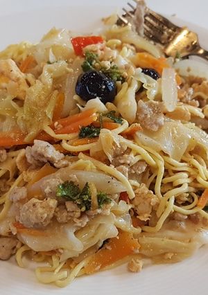รูปของ มาม่าผัดหมูสับ สูตรคีโต Keto