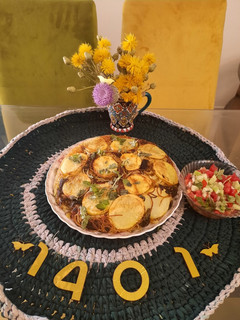 عکسی از دستور ماکارونی بدون گوشت با شیوه مبتکرانه‌