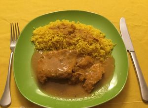 Una foto de Pulpa de cerdo a la olla con mostaza y finas hierbas