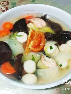 Foto resep Sup Bakso Ikan