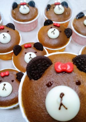 🧁熊美眉蜂蜜杯子蛋糕 的食譜成品照片