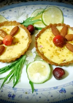 Une photo de Les tartelettes aux flan vanillé