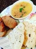 Rajdhani Dal with bafla