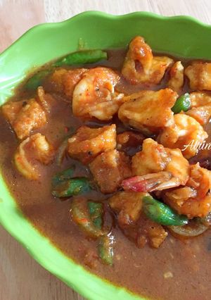 Foto resep Tumis Putih Telur Udang Pedas