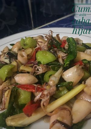 Foto resep Cumi asin tumis cabe ijo #BikinRamadanBerkesan