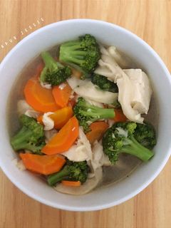 Foto resep Sup Ayam Tahu Jamur